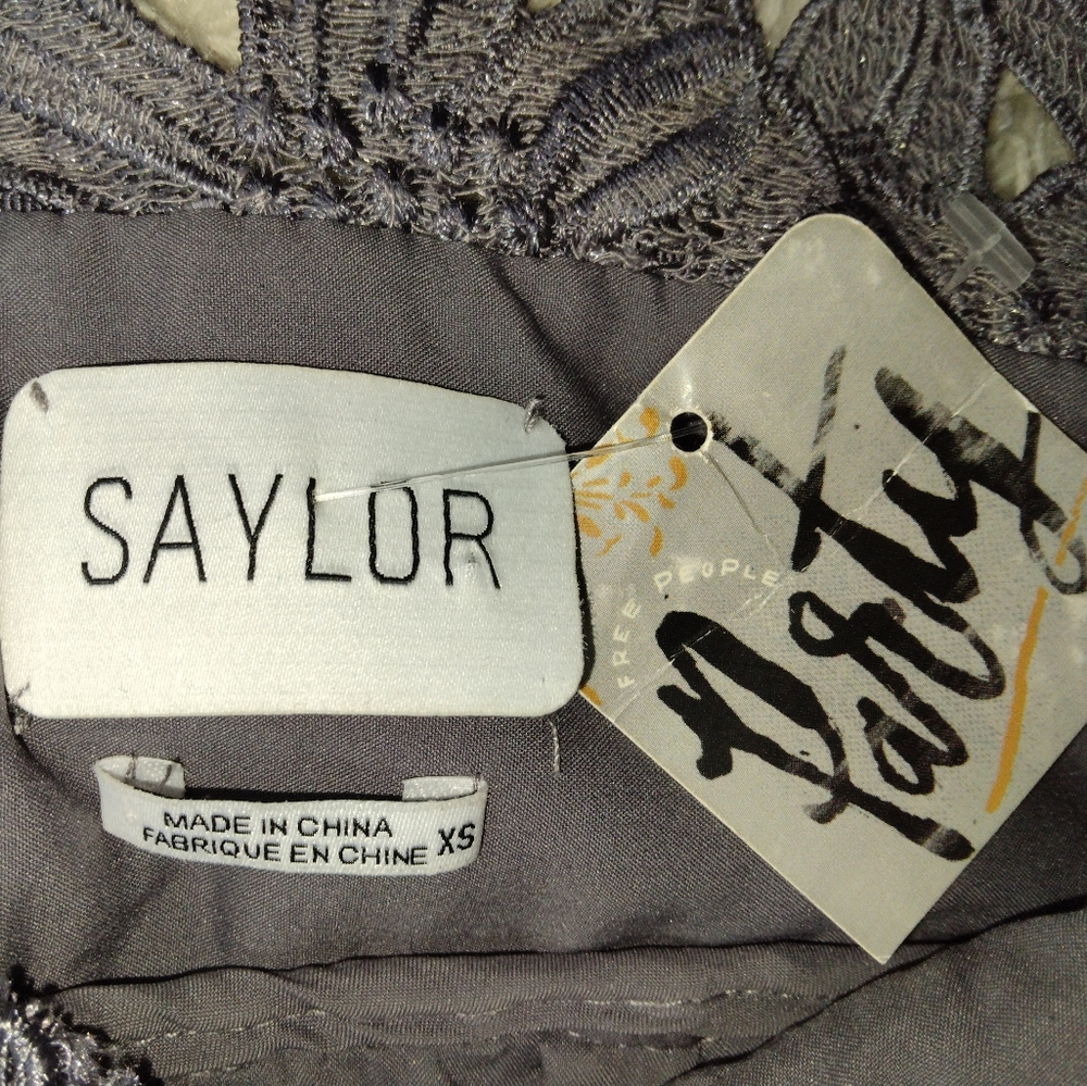 SAYLOR Alayna Lace Dress in Shark Size XS - Picture 15 of 16